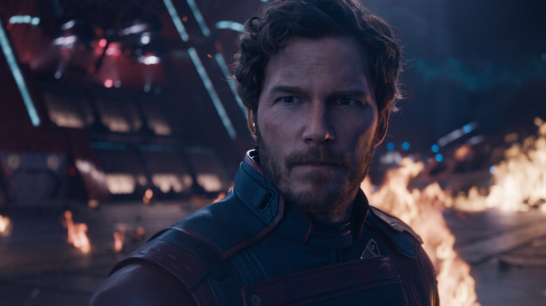 Chris Pratt as Peter Quill in Guardians of the Galaxy Vol. 3