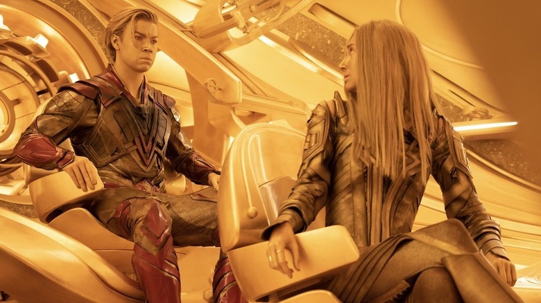 Guardians of the Galaxy Vol. 3 Will Poulter and Elizabeth Debicki