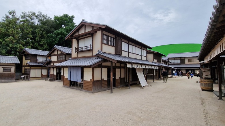 Un set de filmación que recrea el período Edo en Toei Studio Park