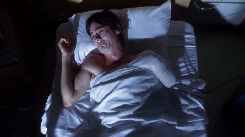 Harry (Leto) has his arm amputated in "Requiem for a Dream"