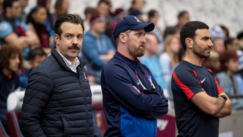 Jason Sudeikis and Brett Goldstein in Ted Lasso