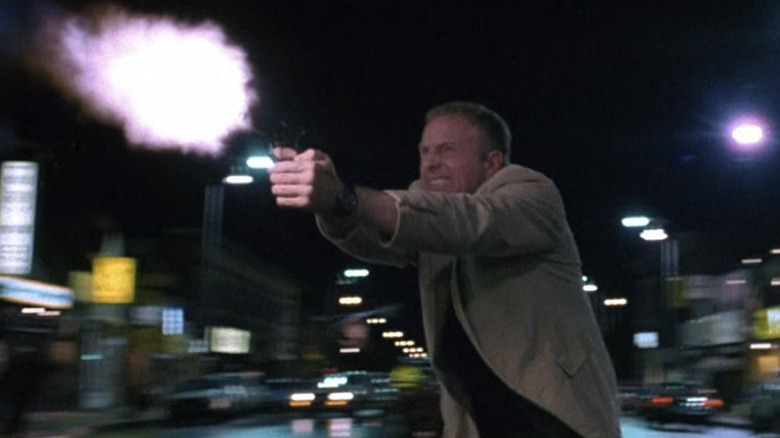 James Caan shooting a gun in Alien Nation