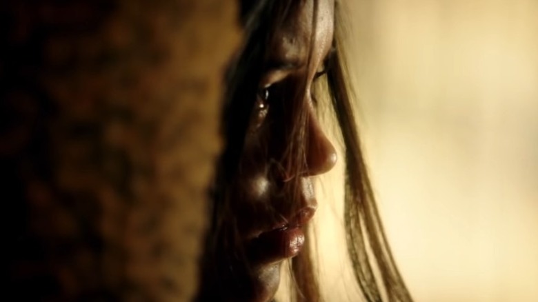 Jenna Ortega as Dawn crying
