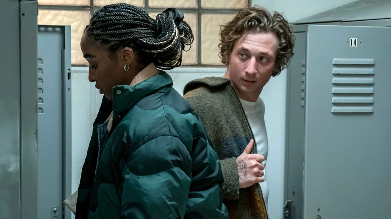 Ayo Edebiri and Jeremy Allen White in The Bear