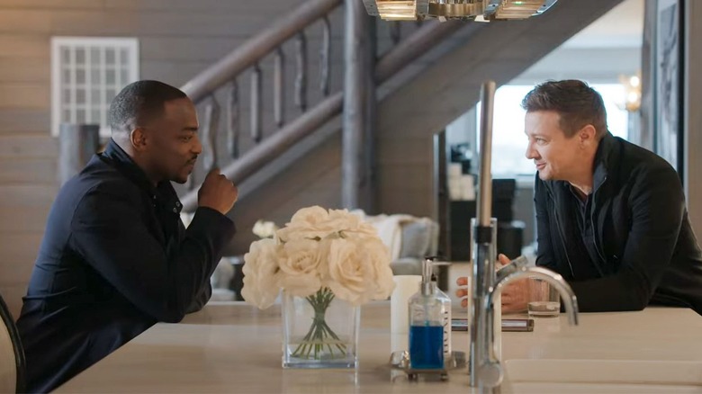 Anthony Mackie and Jeremy Renner in Rennervations