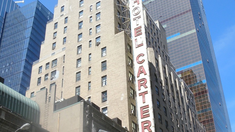 Shot of the Hotel Carter, where four murders took place