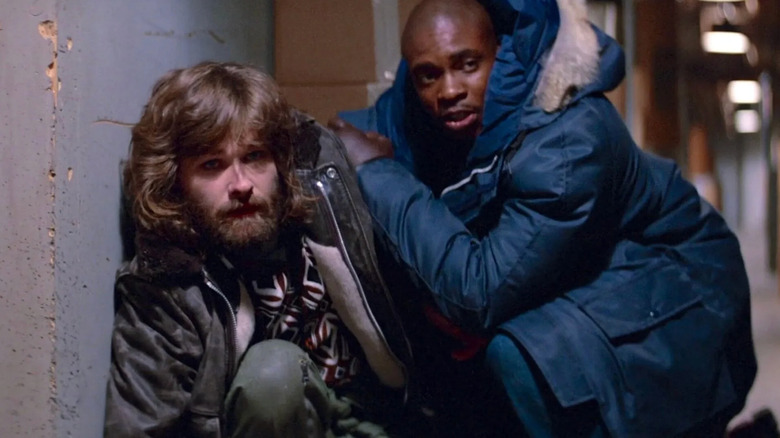 Kurt Russell en Keith David in The Thing