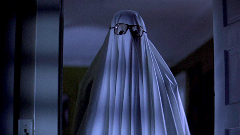 Nick Castle disguised as a ghost in Halloween