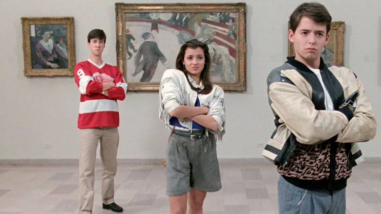 Matthew Broderick Mia Sara Alan Ruck arms folded Ferris Bueller's Day Off