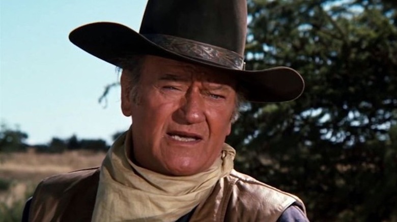 John Wayne looks rough as J.D. Cahill in Cahill U.S. Marshal