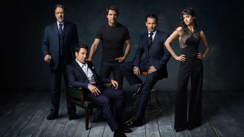 Dark Universe: Russell Crowe Javier Bardem Tom Cruise Johnny Depp and Sofia Boutella