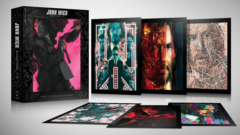 John Wick Chapters 1-4 box set art