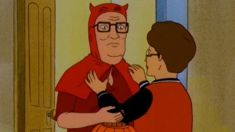 king of the hill peggy and hank in devil costume