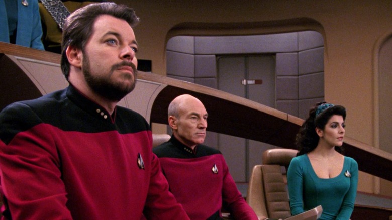 Jonathan Frakes, Patrick Stewart, Marina Sirtis, Star Trek: The Next Generation