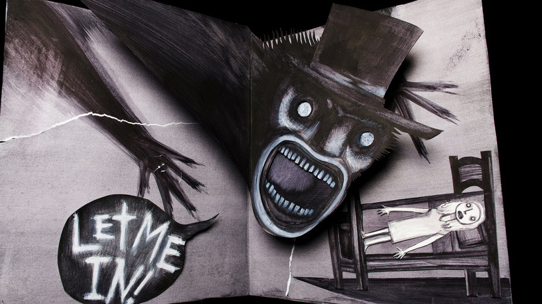 A pop-up book detailing the titular monster's evil intentions in The Babadook