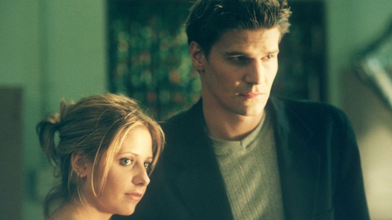 Sarah Michelle Gellar and David Boreanaz in Buffy the Vampire Slayer