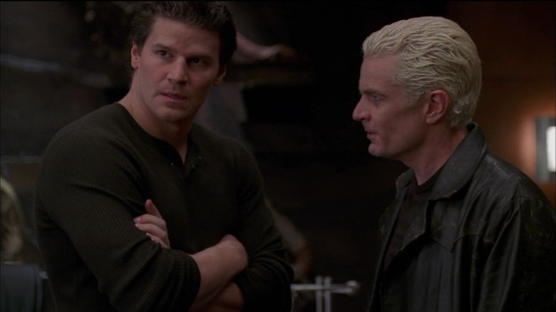 David Boreanaz and James Marsters in Angel