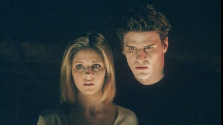 Sarah Michelle Gellar and David Boreanaz in Buffy the Vampire Slayer