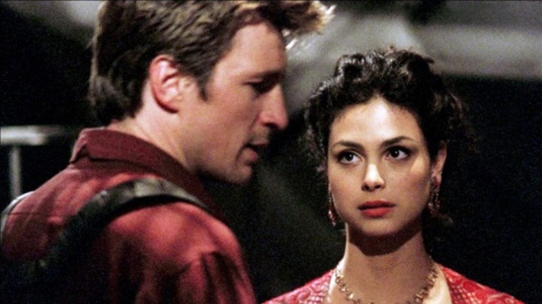 Mal and Inara in Firefly