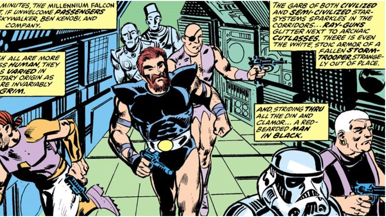 Crimson Jack running in Marvel's Star Wars comic books