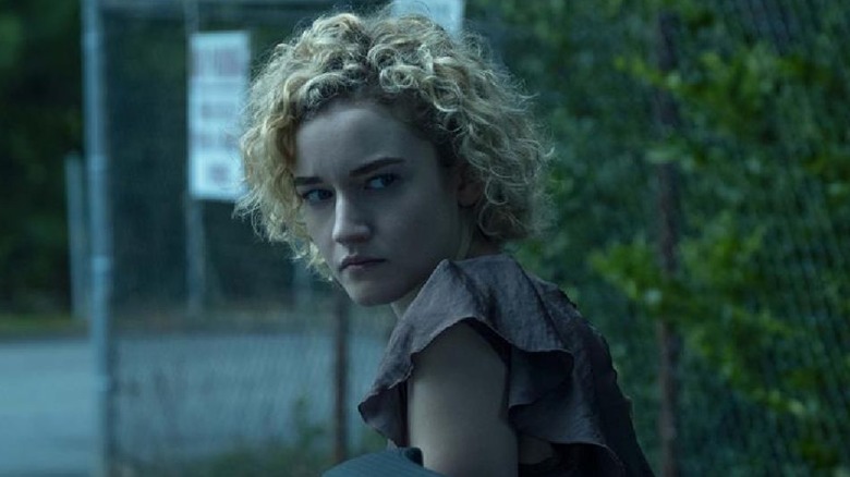 Julia Garner staring intensely