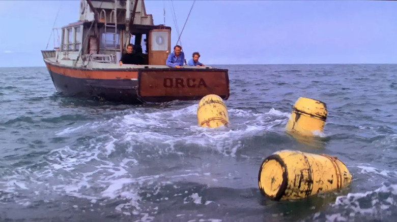 Roy Scheider, Robert Shaw and Richard Dreyfuss in Jaws 