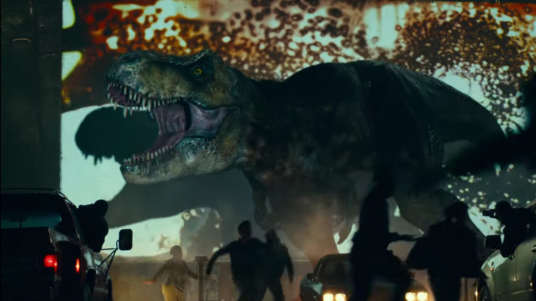 T-Rex Drive In Jurassic World 