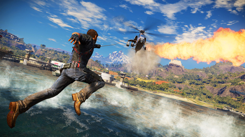 Just Cause 3 video game helicopter 