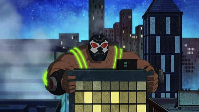 Bane humping a building in Harley Quinn
