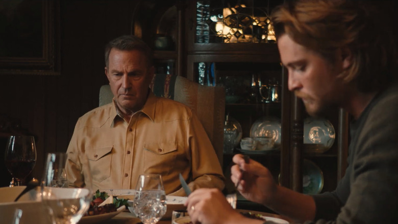 Kevin Costner and Luke Grimes on Yellowstone