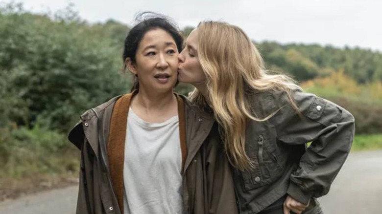 Jodie Comer and Sandra Oh in Killing Eve