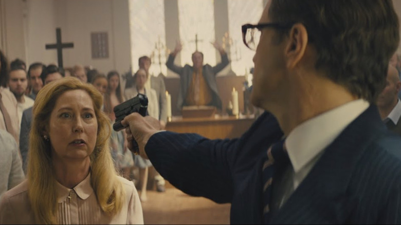 Kingsman The Secret Service church scene Colin Firth