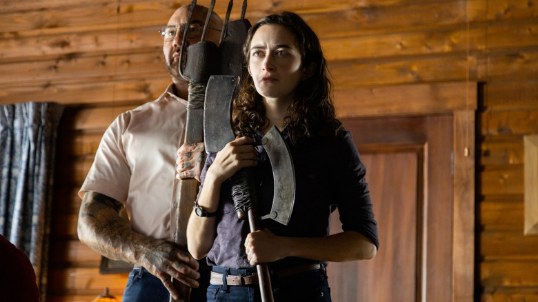 Knock at the Cabin, Dave Bautista, Abby Quinn