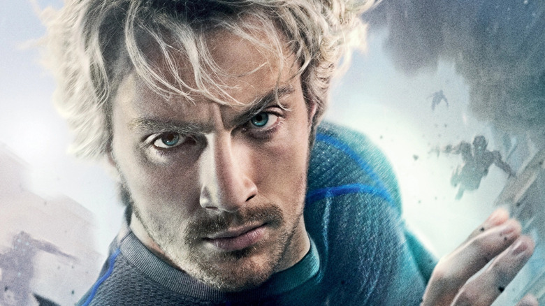 Aaron Taylor-Johnson as Quicksilver in "Avengers: Age of Ultron"