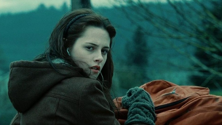 Kristen Stewart's Bella Swan looks away in Twilight