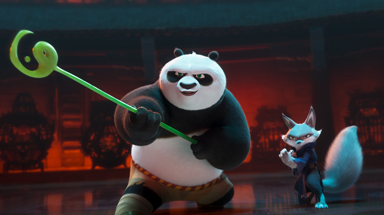 Kung Fu Panda 4 Po and Zhen