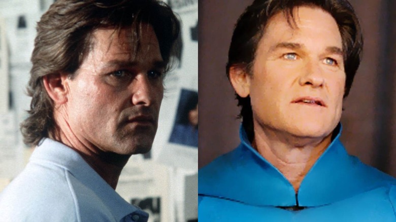 Side by side image of Kurt Russell in Breakdown and Sky High