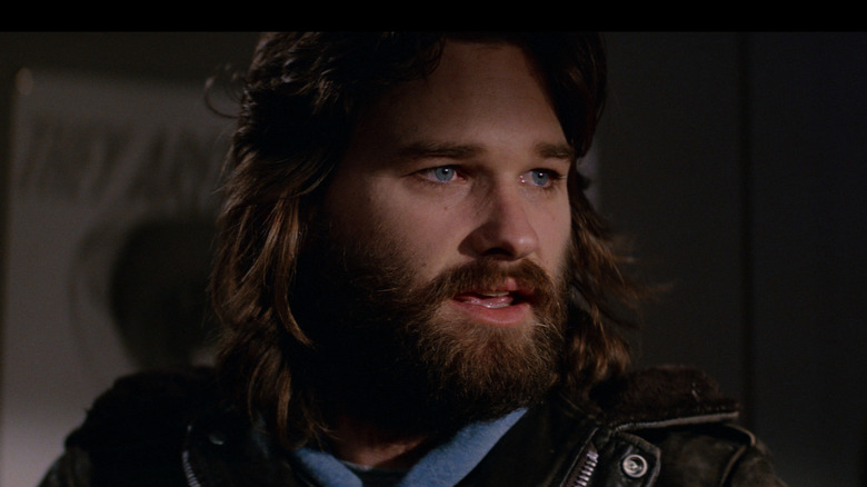 Kurt Russell as MacReady in The Thing, speaking to someone off camera