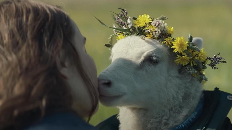 Lamb flower crown