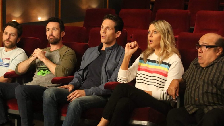 Charlie Day, Kaitlin Olson, Rob McElhenney, Glenn Howerton, and Danny DeVito in It's Always Sunny in Philadelphia