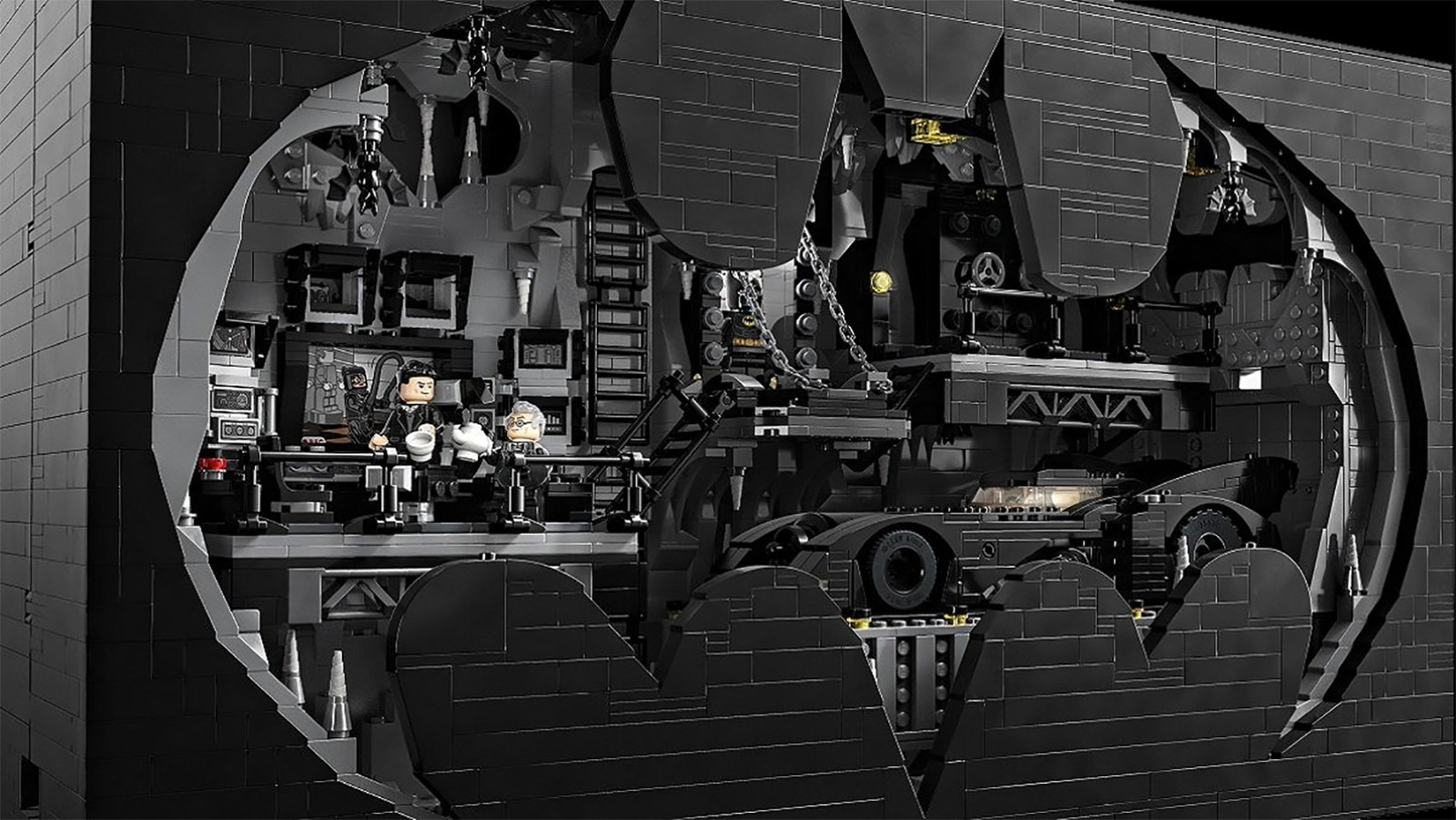 We Build The LEGO Batcave, A Shadow Box Stuffed With Details