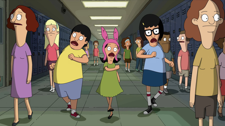 Gene, Lousie, and Tina Belcher in The Bob's Burgers Movie