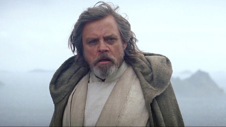 Good guy Mark Hamill in "The Last Jedi"