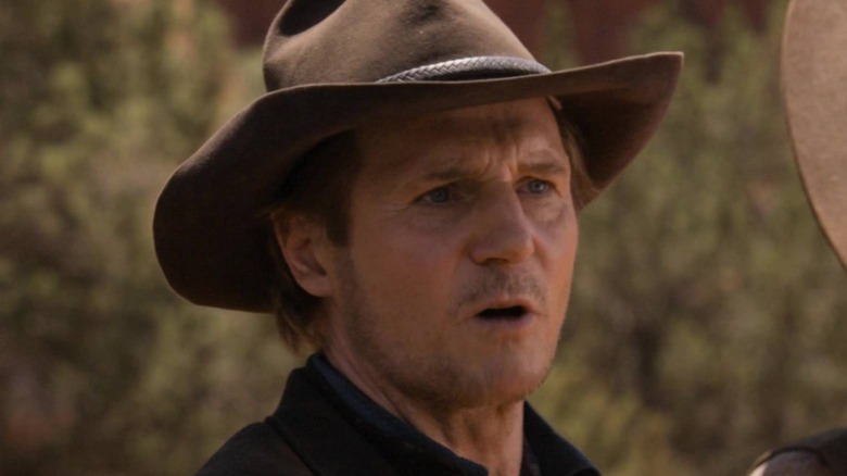 Liam Neeson as Clinch Leatherwood in A Million Ways to Die in the West