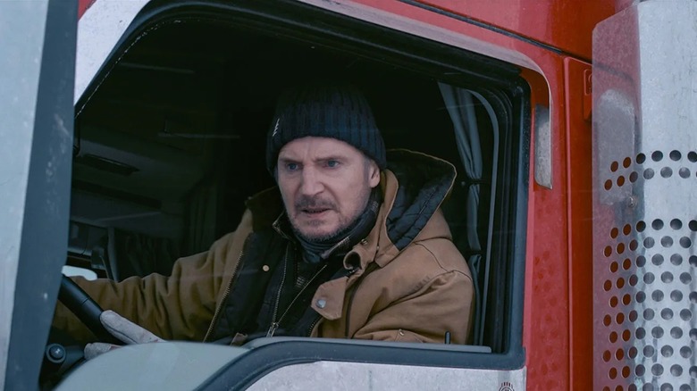 Liam Neeson like Mike McCann, an angry snow