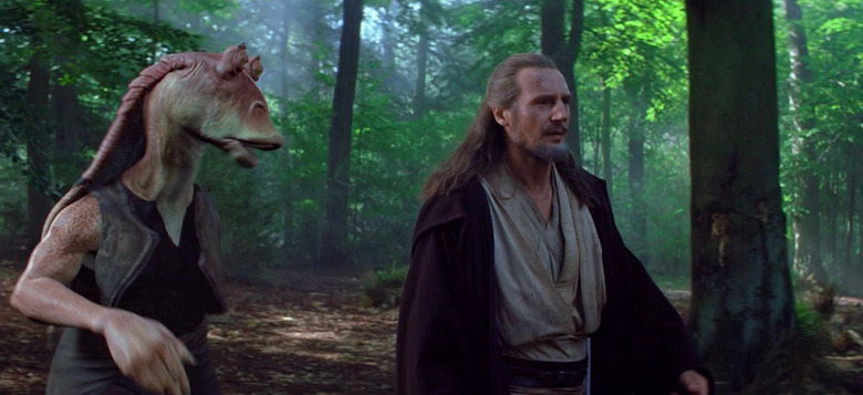 Liam Neeson defends Star Wars Episode I and Jar Jar Binks