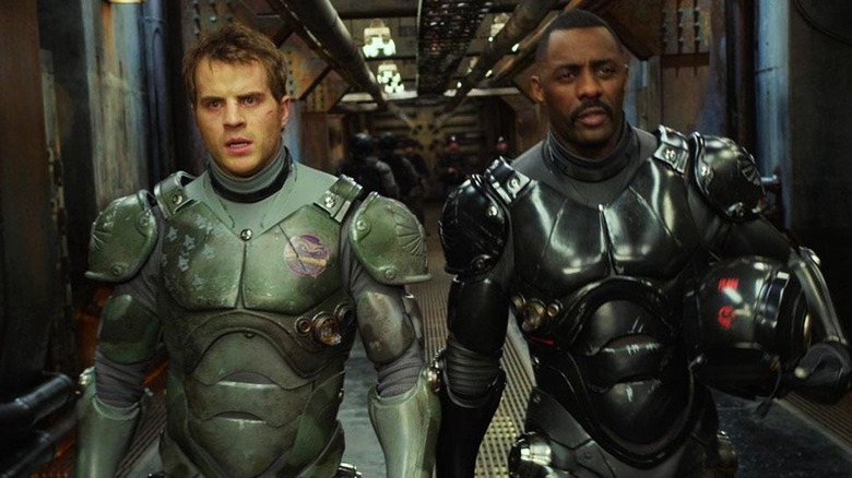 Kazinsky and Idris Elba in Pacific Rim