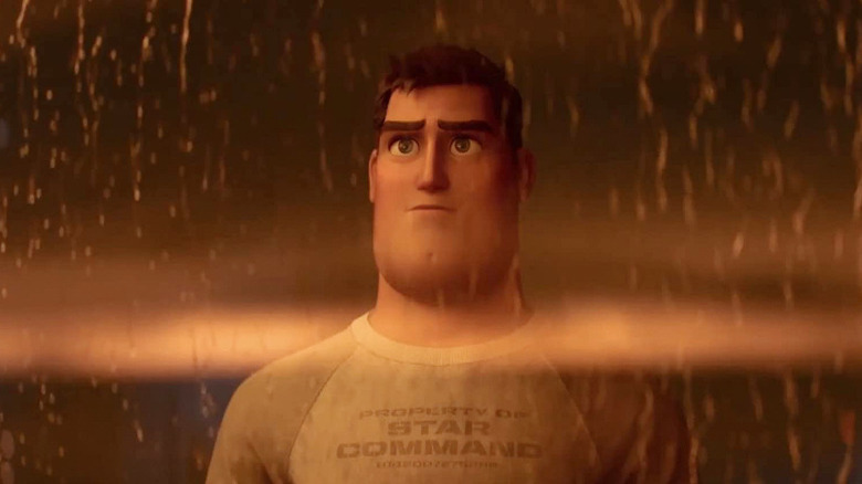 Buzz looking sad in Lightyear