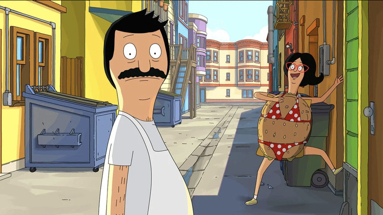 Bob and Linda Belcher in The Bob's Burgers Movie