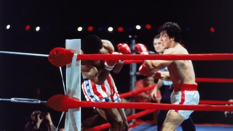 Apollo Creed and Rocky Balboa's fight in Rocky